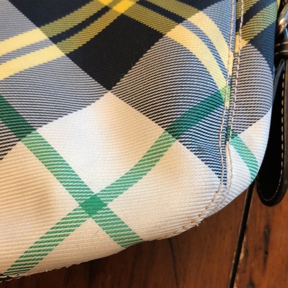 Teenie weenie plaid shoulder purse &  keychain. - Picture 12 of 12